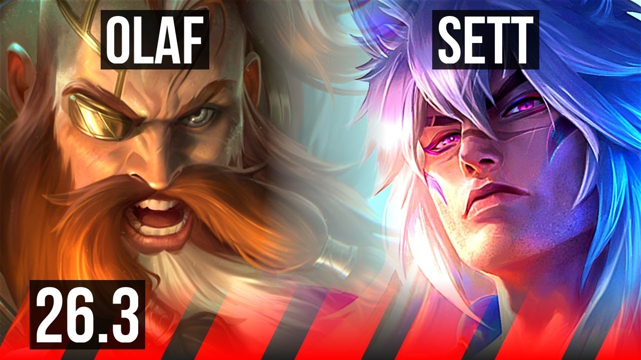 OLAF vs SETT (TOP) | Good KDA: 14/1/4 | KR Master | 26.3