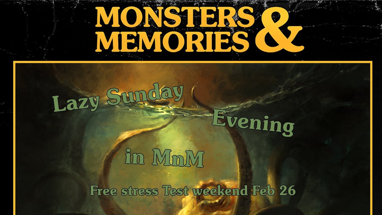 Lazy sunday evening in MnM