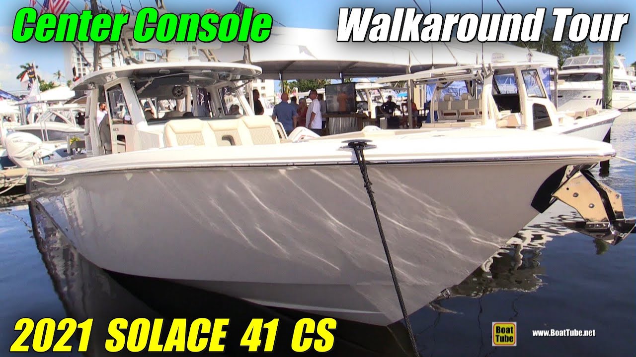 2021 Solace 41 CS Center Console Walkaround Tour - Debut at 2020 Fort Lauderdale Boat Show
