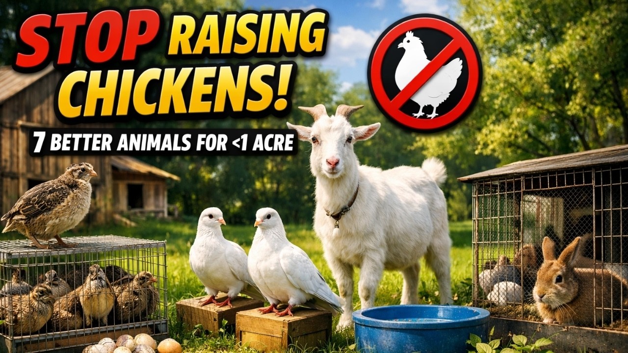 7 BEST Animals to Raise on 1/2 Acre for Self-Sufficient Living (Skip Chickens - Do This Instead)