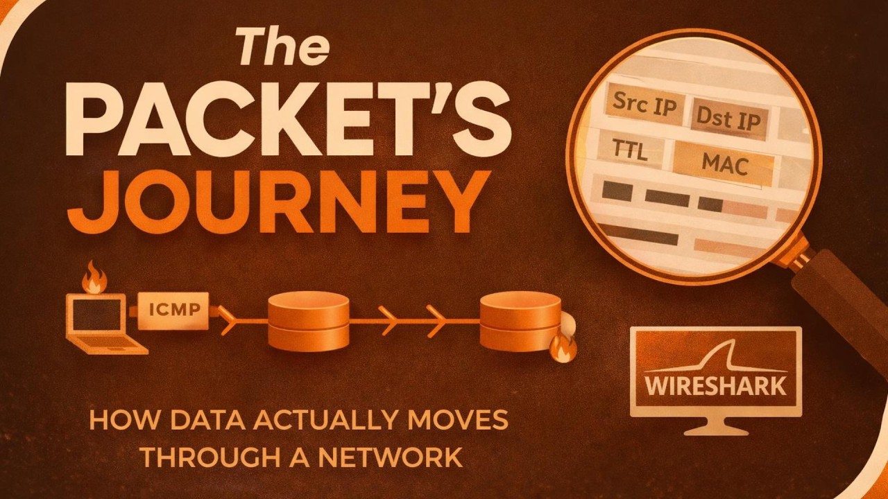 The Packet's Journey: How Data Actually Moves through a Network (GNS3 + Wireshark)