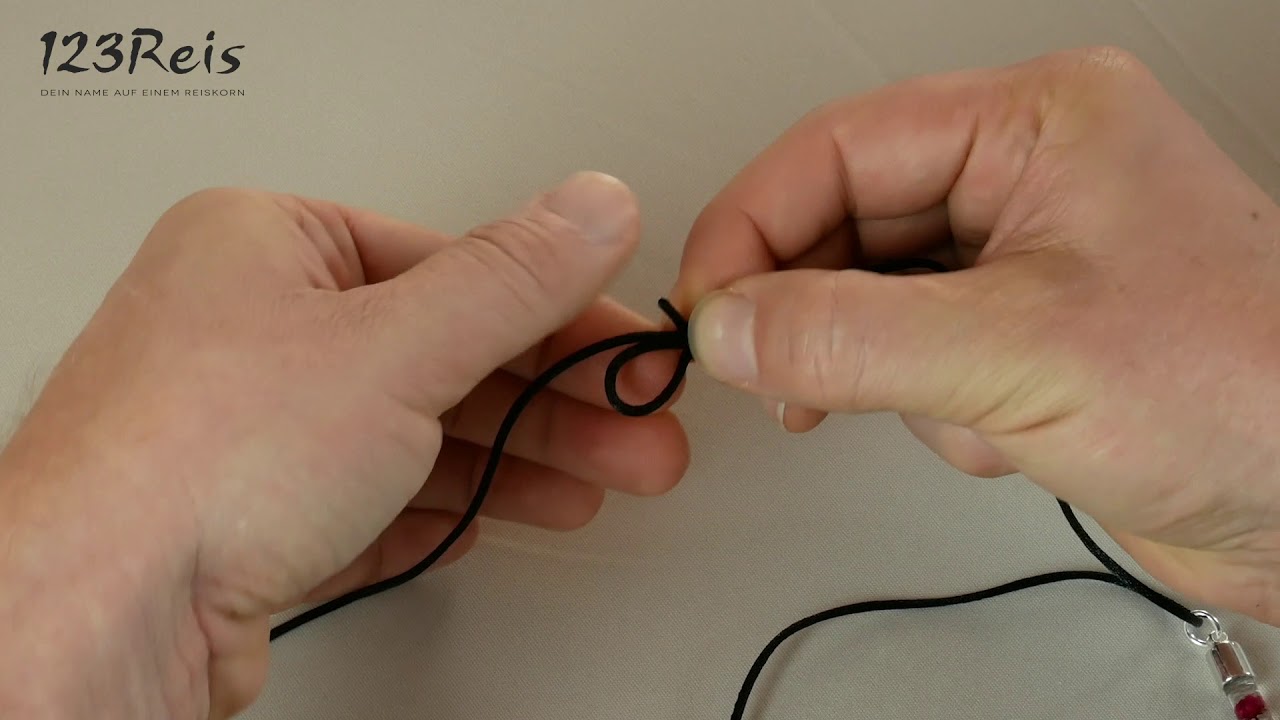 Schiebeknoten verstellbar - Armband Halskette knoten - 123Reis