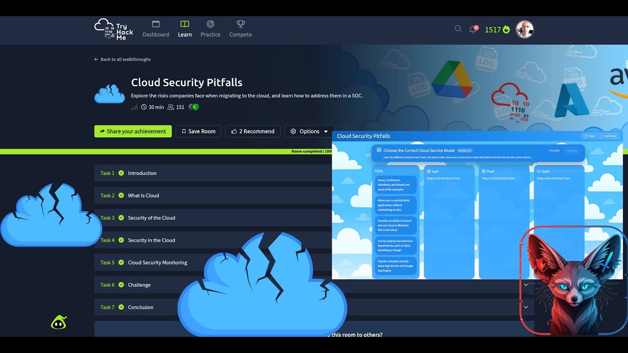 TryHackMe: Подводные камни облачной безопасности &mdash; Полное пошаговое руководство 2026 года