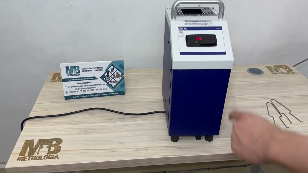 Uso del Bloque Seco de Calibración de Temperatura WIKA CTD9100 - 450
