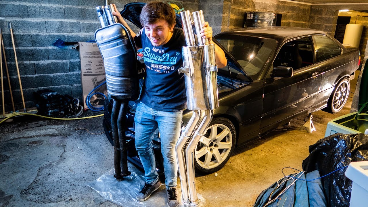 On Installe un Silencieux Inox sur la E36 !