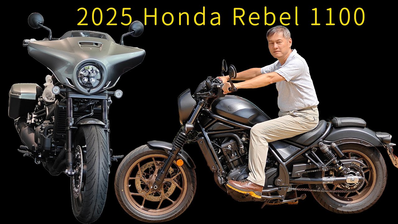 Обзор и тест-драйв нового мотоцикла Honda Rebel 1100 DCT 2025 года