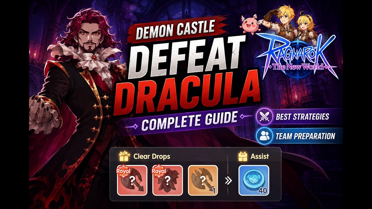 Ragnarok The New World - Demon Castle Ultimate Guide! Defeat Dracula with SHEESH!