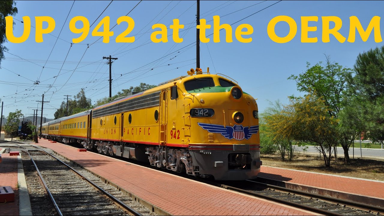 Union Pacific EMD E8 942 at the Orange Empire Railway Museum