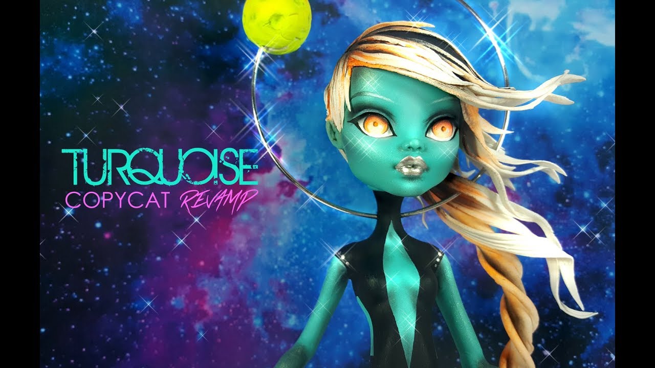 Doll Repaint | Figurine Steven Universe Turquoise Dou-Hong Deviantart OOAK Custom Monster High