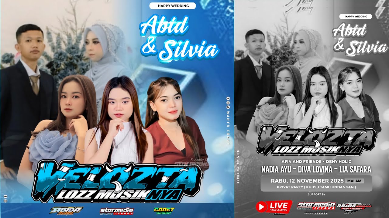 🔴 LIVE  VELOZTA  -  HAPPY WEDDING   ABID & SILVIA ( ABIDA AUDIO PUNYAGAWE )  - KELET PLOSO