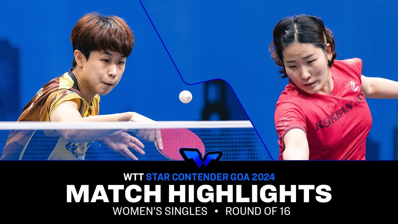 Cheonhui Joo vs Eunhye Lee  | WS R16 | WTT Star Contender Goa 2024