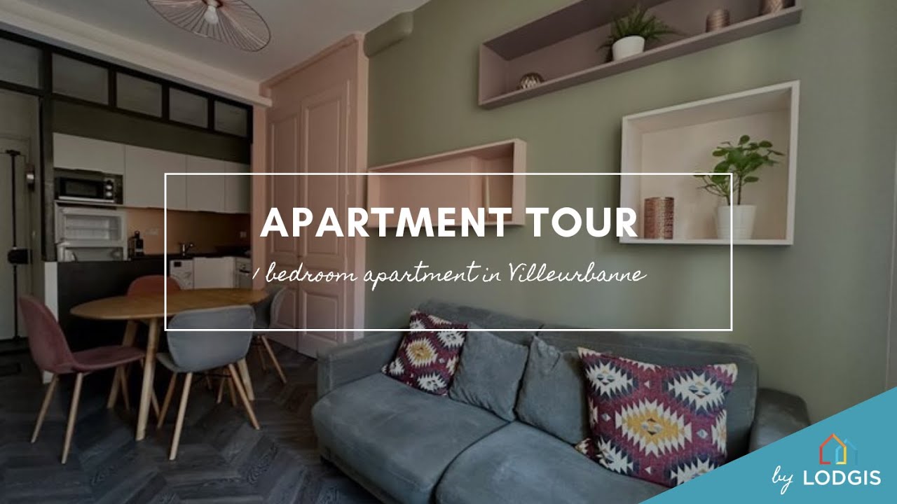 ✅ Location meublée à Lyon - Villeurbanne ✨ 2 pièces (34.5m²) en vidéo 🔎 Réf. 2LN23683
