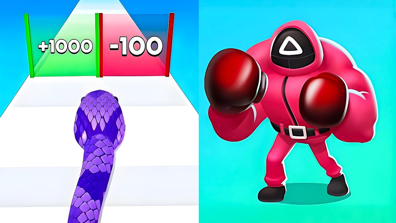 Snake Run Race vs Punchy Race 🔥2025 NEW LEVELS – TOO HARD TO WIN!