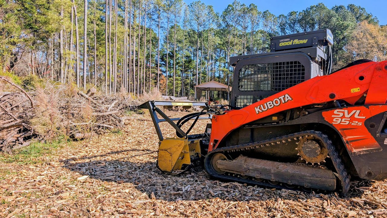 Forestry Mulching Along a Fence Line