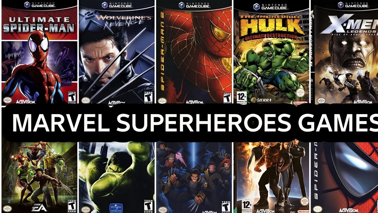 TOP 12 BEST MARVEL SUPER HEROES GAMES FOR GAMECUBE[NINTENDO GAMECUBE]