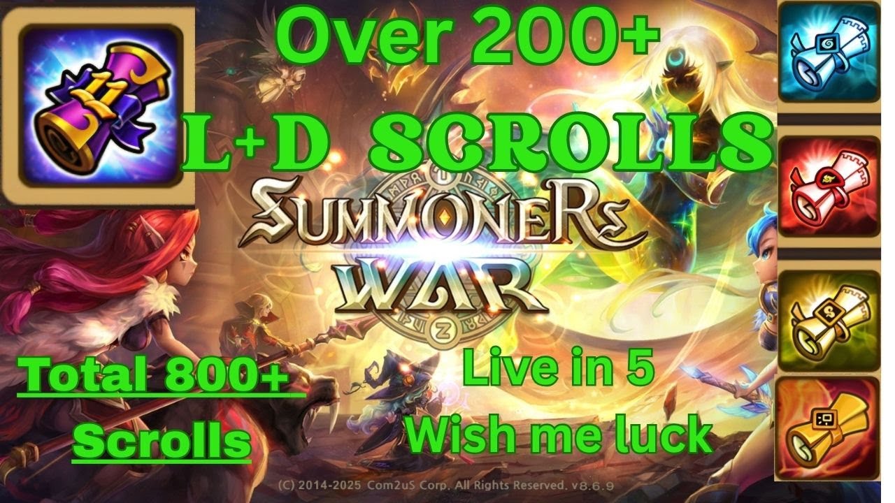 800+ Scrolls to Summon  200+ Are LD scrolls