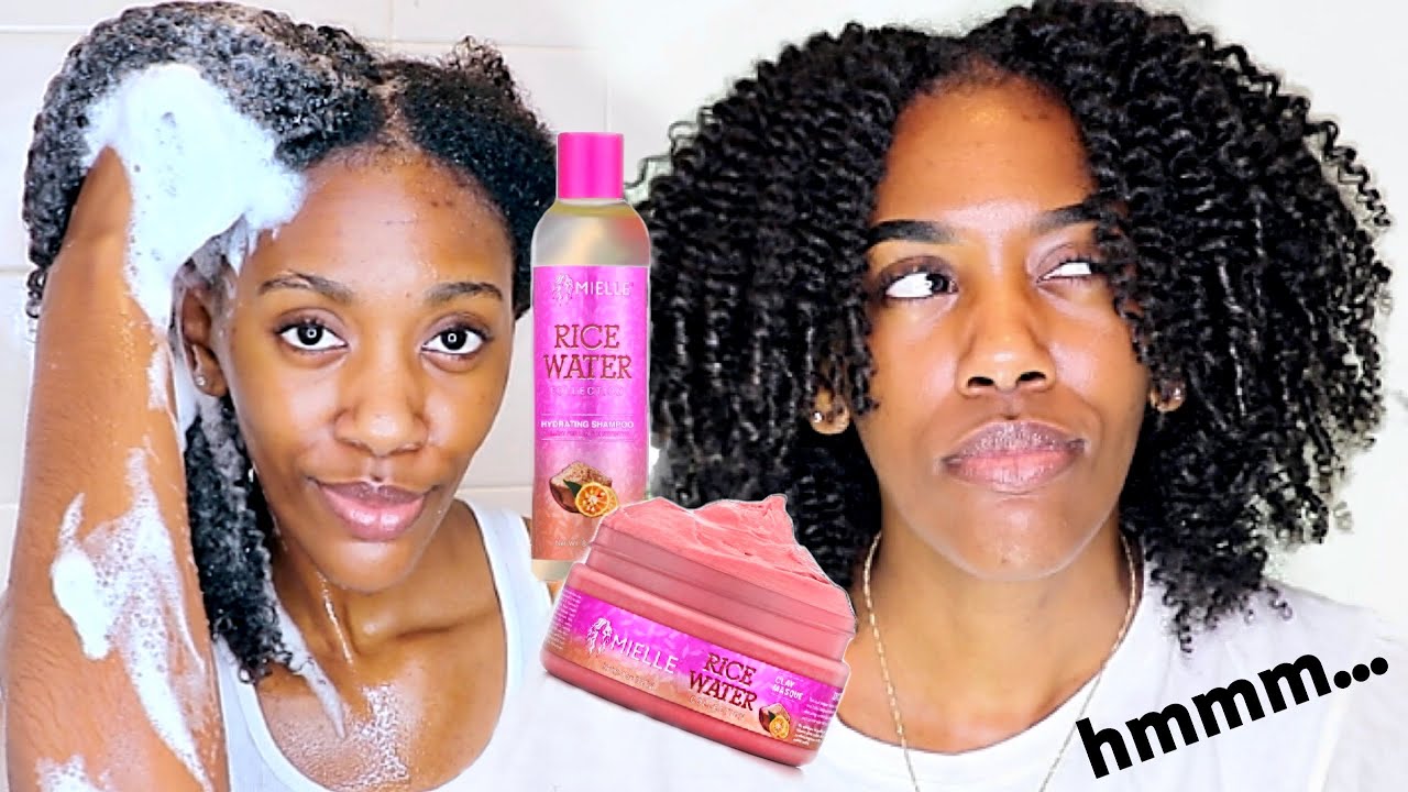 NEW! MIELLE ORGANICS RICE WATER COLLECTION REVIEW & THOUGHTS Including Shampoo - Verryyy Interesting