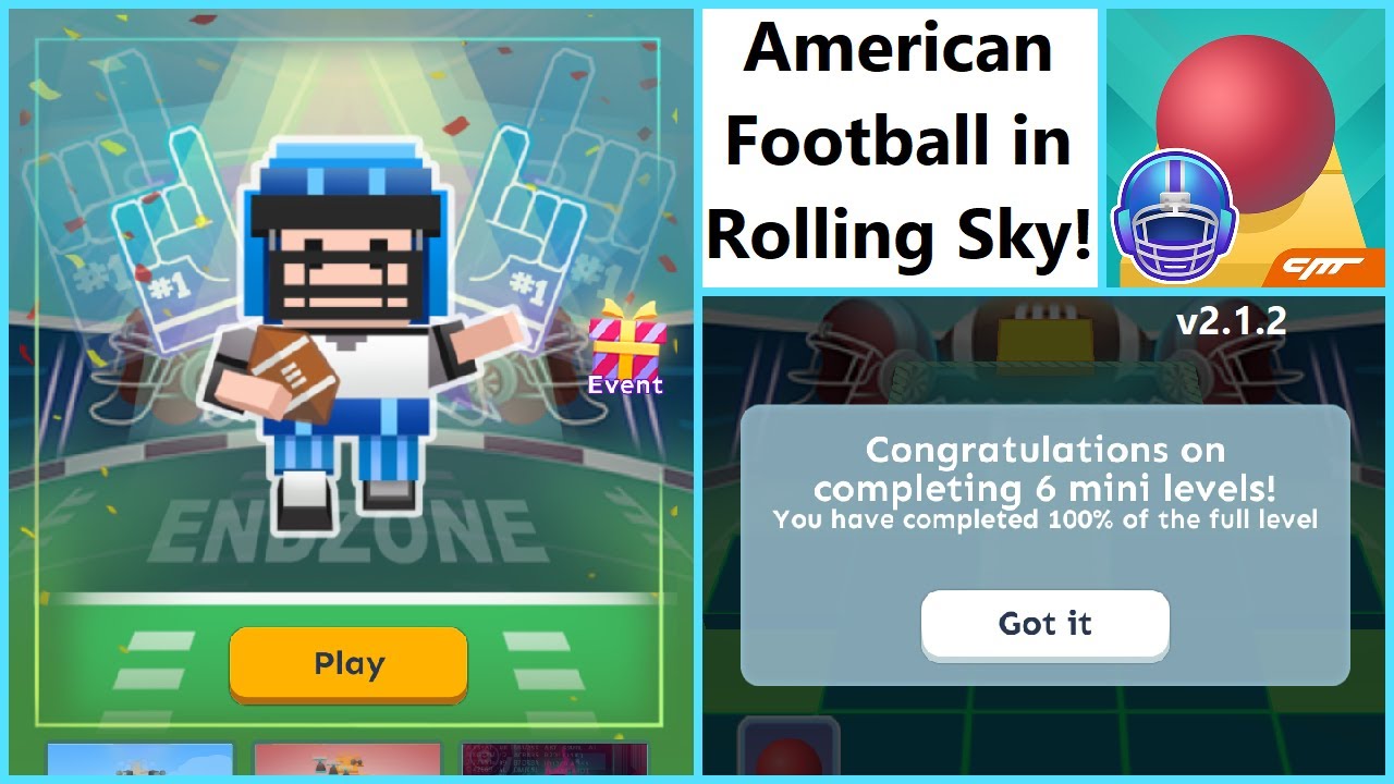 The third sport in the game: American Football (Level 38) | Rolling Sky v2.1.2
