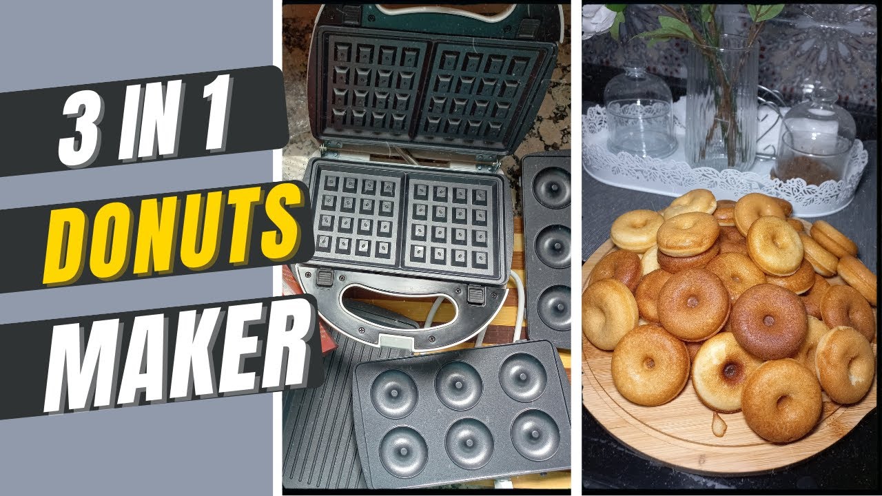 How To Make Donuts & Waffles with One same Machine? Part 2 The 3in1 Grill/Waffle/Donut Maker Review.