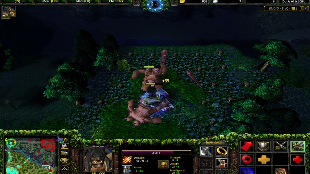 DOTA 6.8G9B Beastmaster Solo Fountain 873