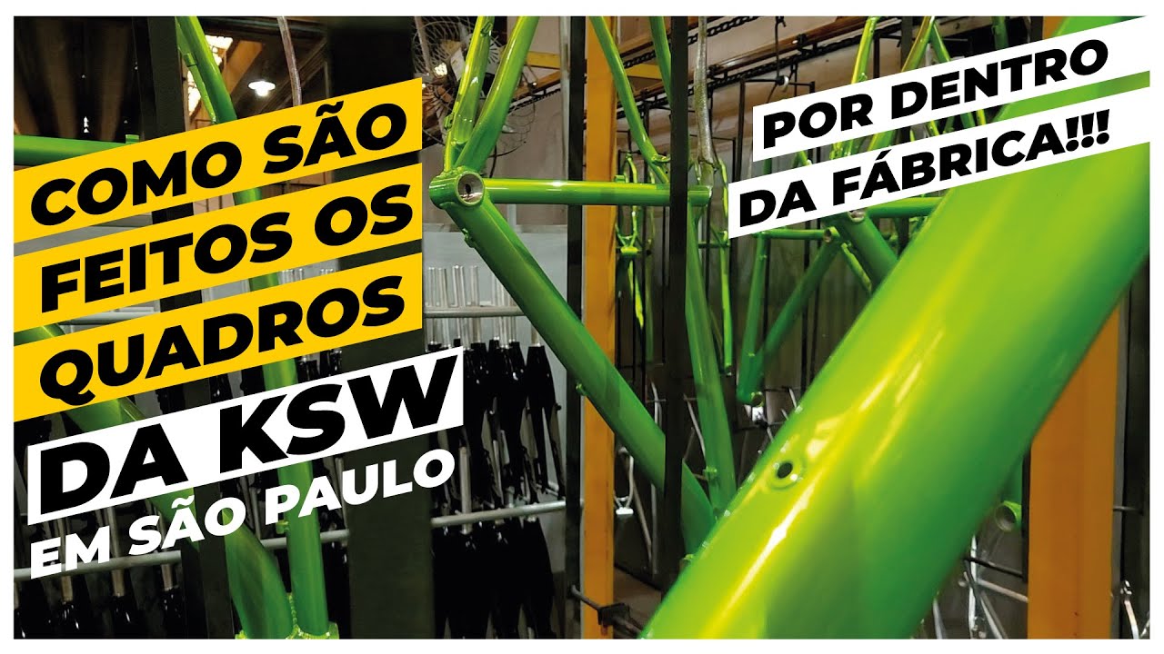 Como são feitos os quadros de bike da KSW.  Pedaleria