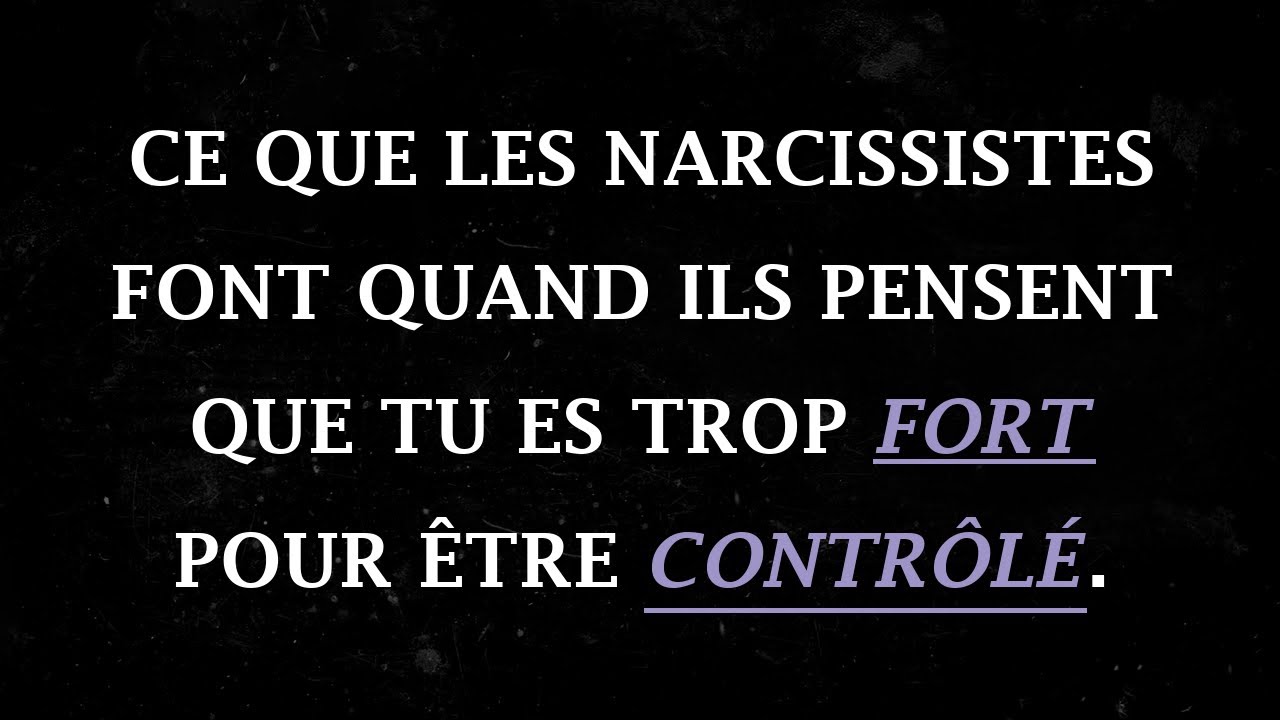 Les comportements du narcissique sans pouvoir de manipulation sur votre vie | Narcissiques