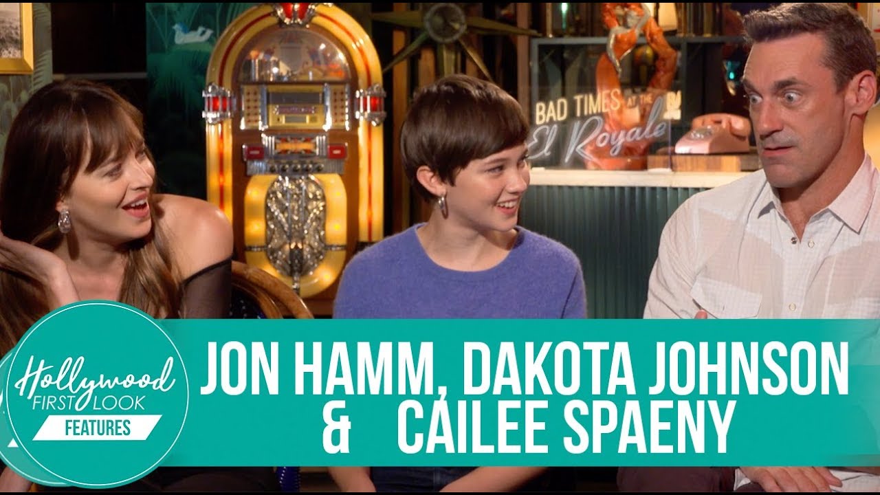 BAD TIMES AT EL ROYALE interview with Jon Hamm, Dakota Johnson and Cailee Spaeny