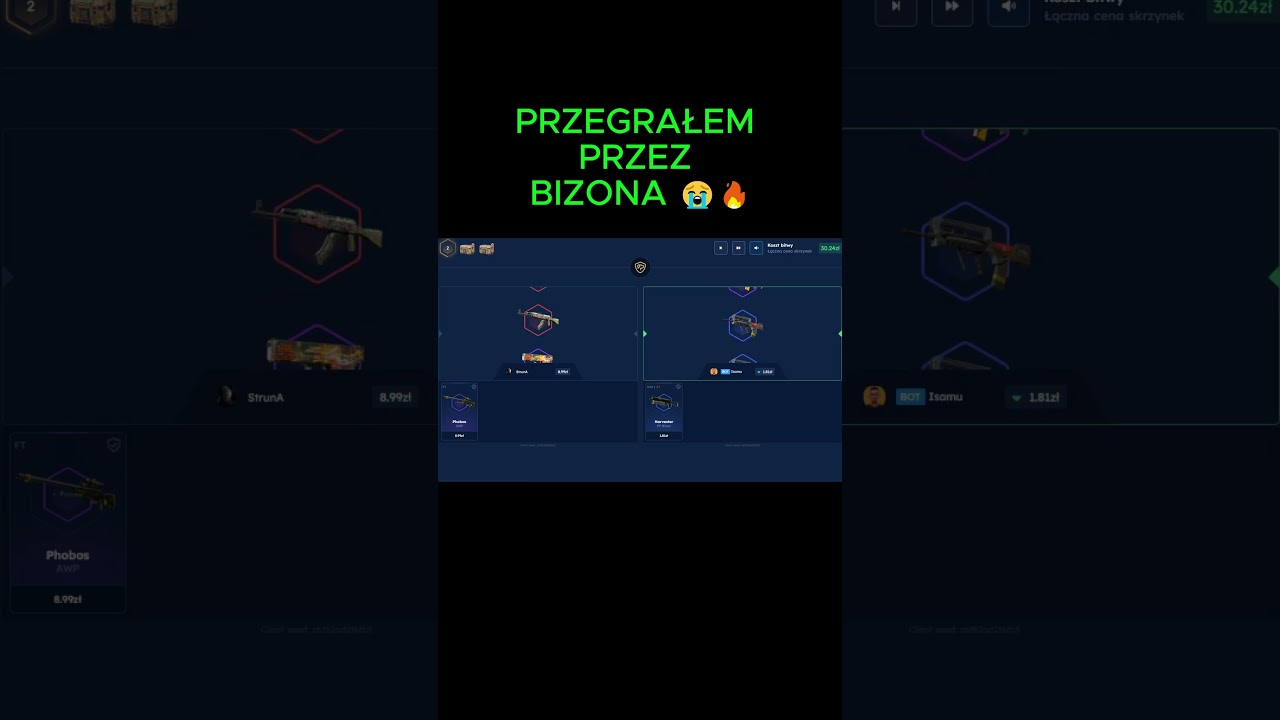 BOT Isamu mnie rozwalił... najtańszym Bizonem 😭💸 | CS2 Battle Fail