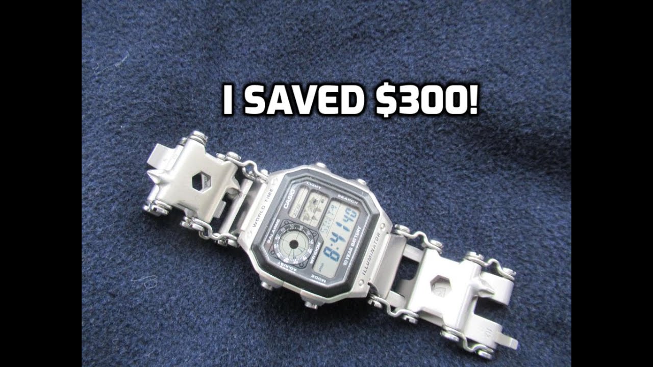 Leatherman Tread Tempo Style Multi-Tool  from a Casio 1200 Watch!