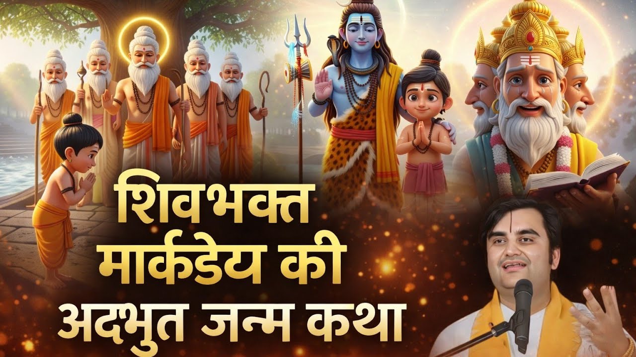 शिवभक्त मार्कंडेय की अद्भुत जन्म कथा #indreshupadhyay @BhaktiPath 