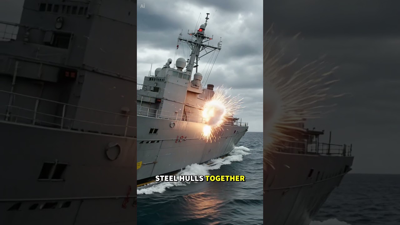 How the U S  Navy Refuels a 100,000 Ton Aircraft Carrier at Sea