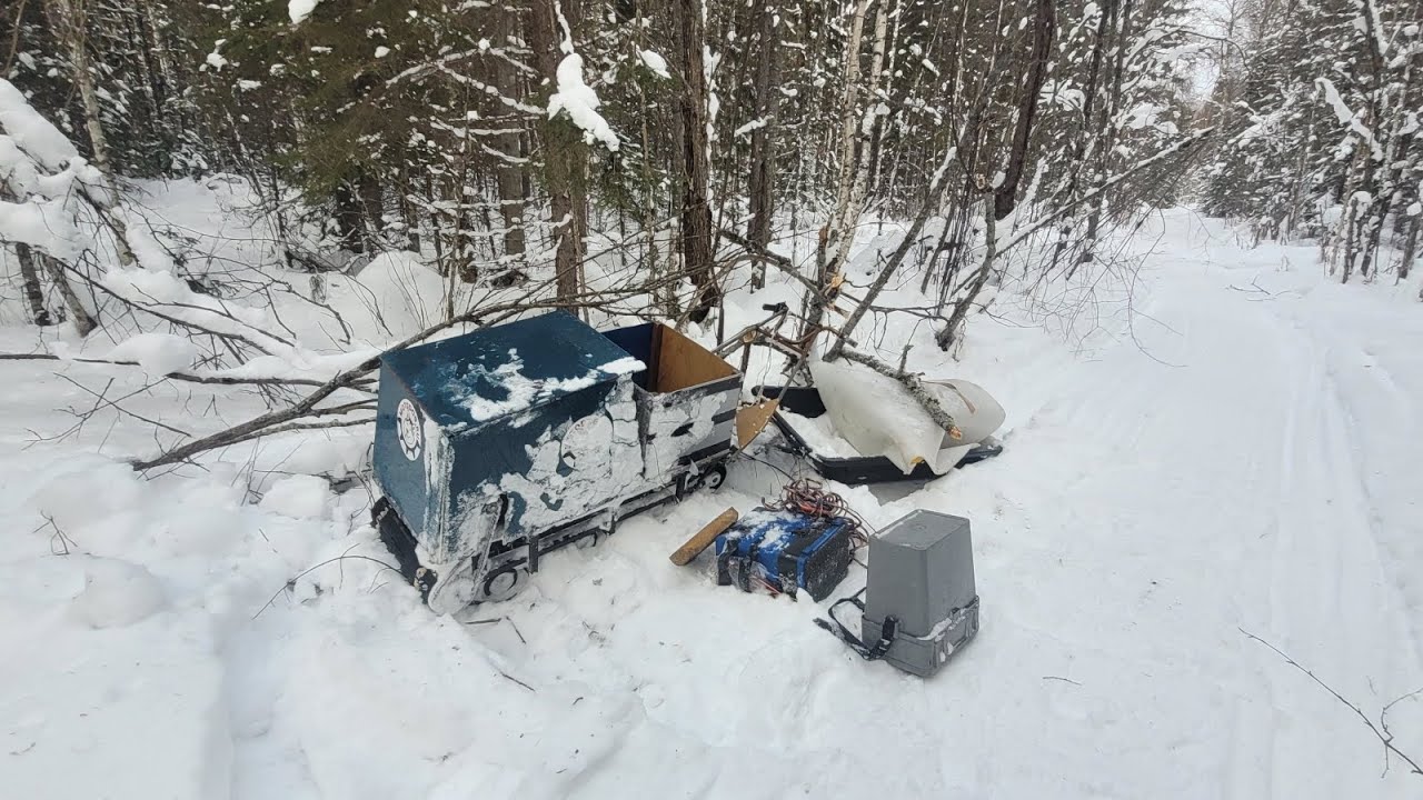 на самодельной мотособаке на реке Казыр