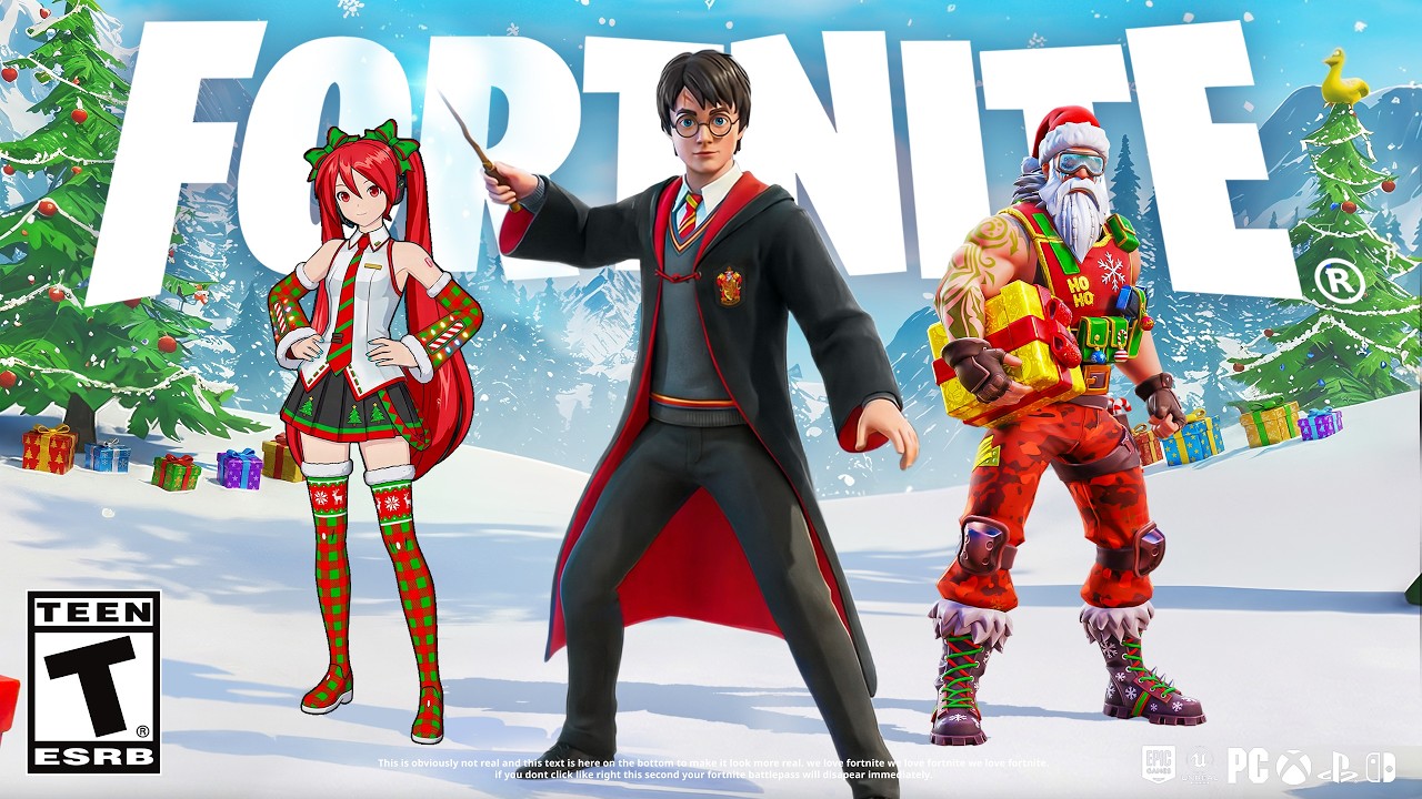Nasze PIERWSZE SPOJRZENIE na Fortnite WINTERFEST!