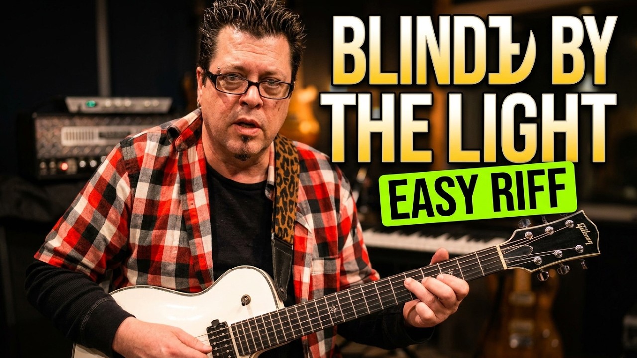 Manfred Mann's Earth Band - Blinded By The Light - Guitar Lesson by Mike Gross - How to play