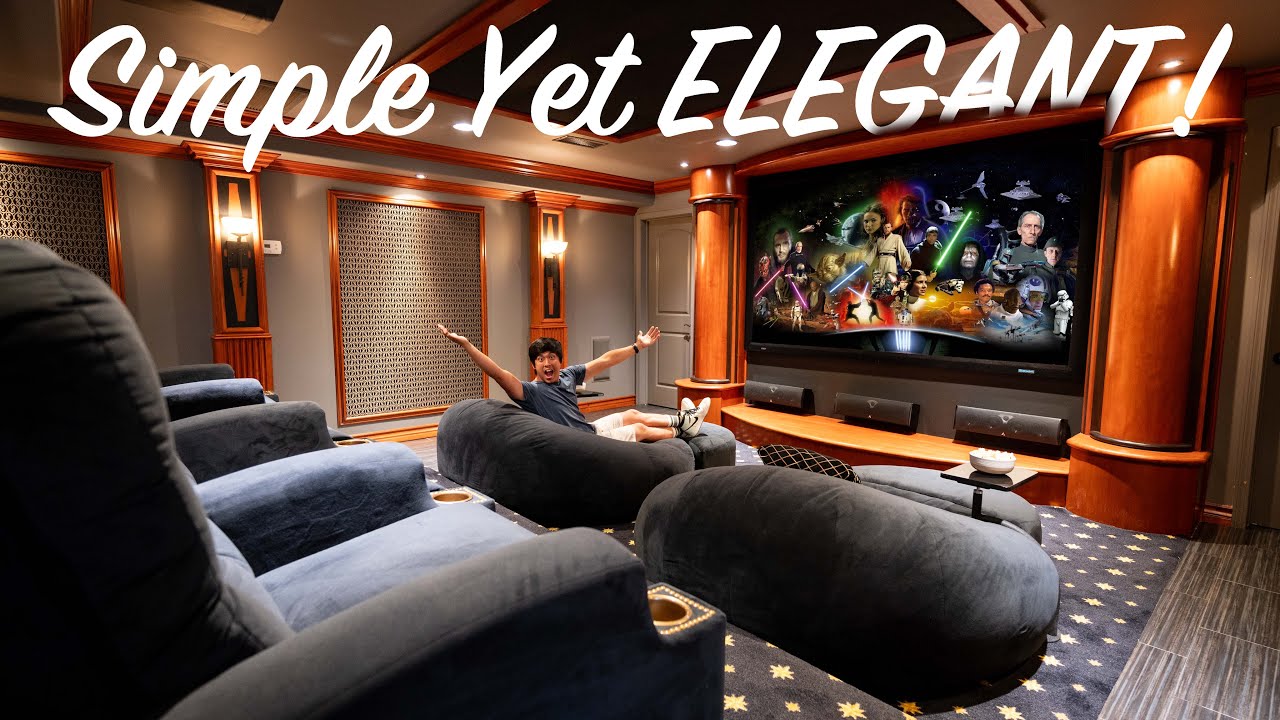 Tour This SUPER LUXURIOUS Home Theater, Built For ROYALTY!