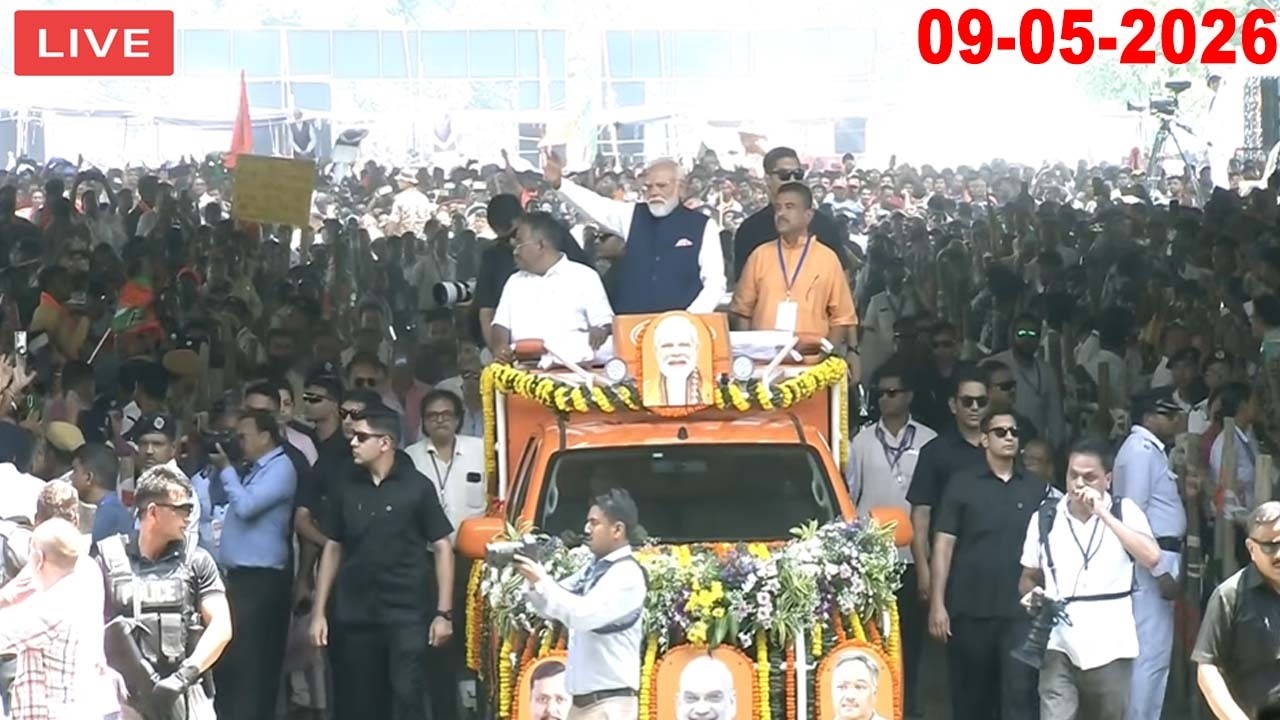 BJP LIVE: PM Modi attends swearing-in ceremony of the new Govt in West Bengal | 09-05-2026