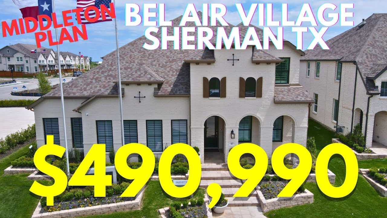 Bel Air Village Sherman TX | Highland Homes Middleton Plan | New Construction Homes in North Dallas