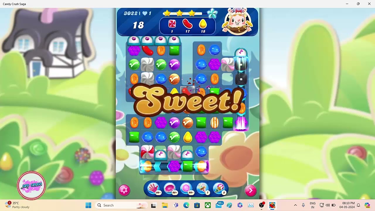 Candy Crush Saga Level 3022 NO BOOSTER