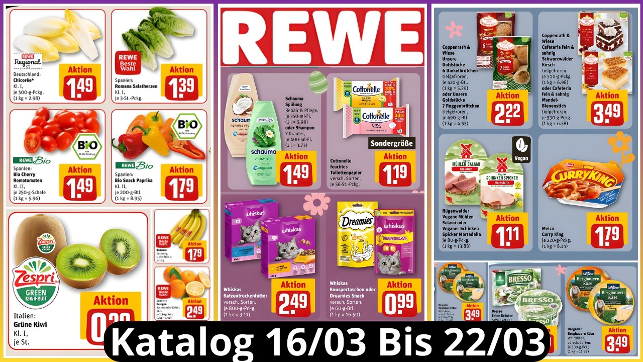 REWE Deutschland | Neuer Prospekt vom 16/03/26 bis 22/03/2026 | Angebote & Aktionen #rewe #prospekt