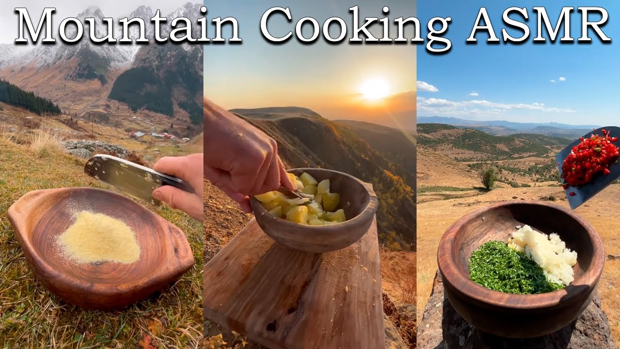 Mountain Cooking ASMR 🗻 🧑&zwj;🍳| TikTok Compilation