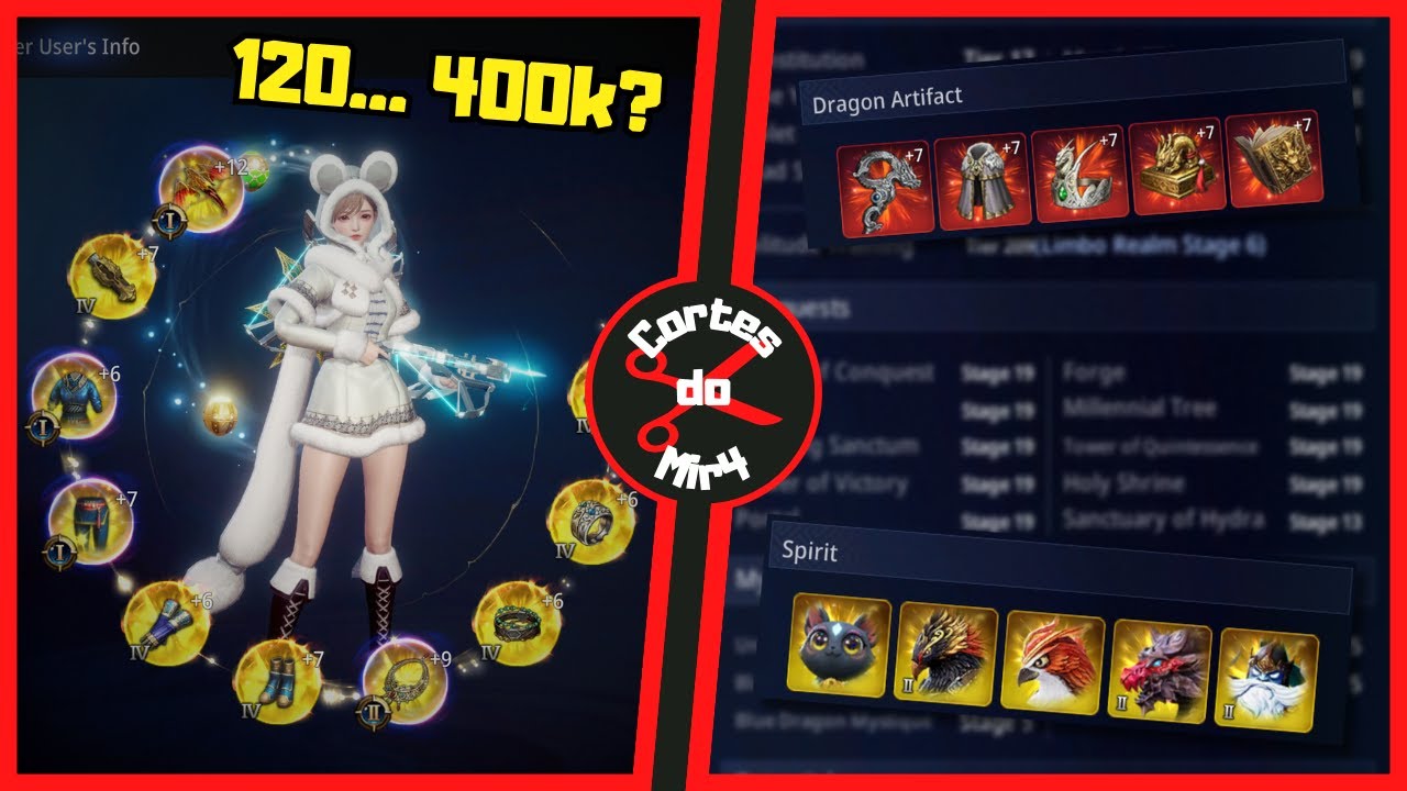 ARBALISTA LEVEL 120 BEIRANDO OS 400K DE PODER?! | MIR4