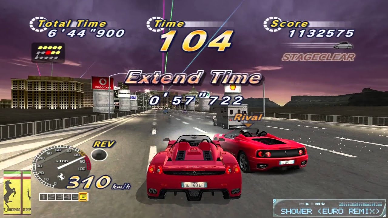 OutRun2006 Coast2Coast Ferrari Testarossa アウトラン OUTRUN 2SP 15 continuous course 2016 PC HD