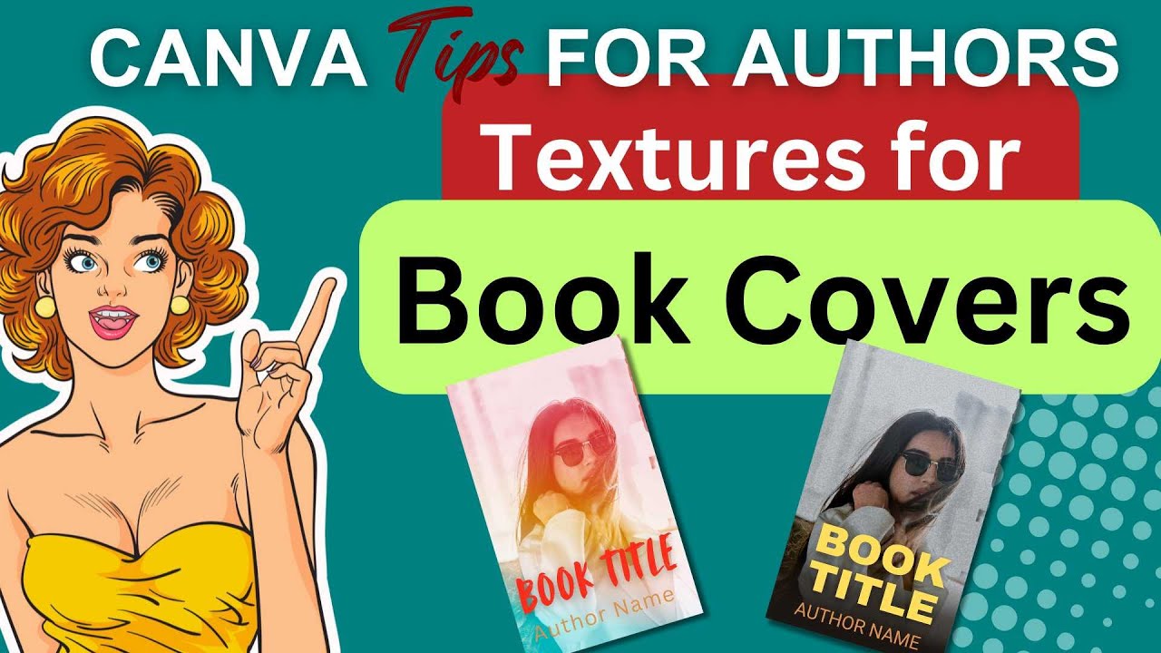Textures for book covers using Canva