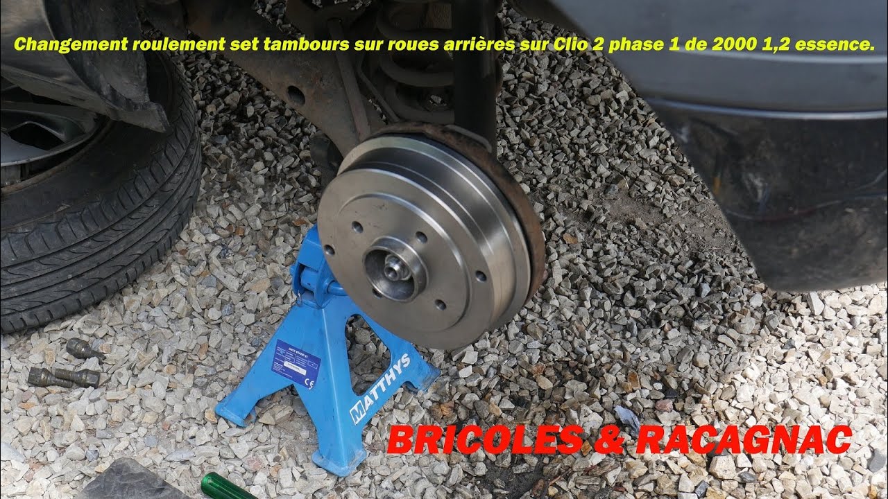 😮😮 Changement de roulements de roues arrières sur Clio 2 phase 1 de 2000 1,2 essence 😮😮