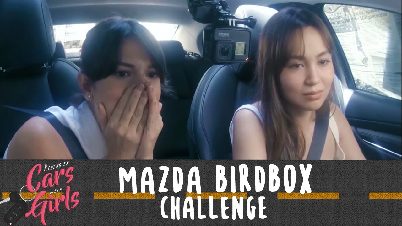 Sam & Bianca King drive a blindfolded car!  Using 360 Camera of the New Mazda 3