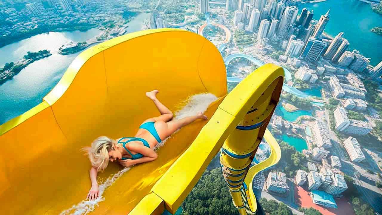 Люди катаются на аттракционах и тут же жалеют об этом!