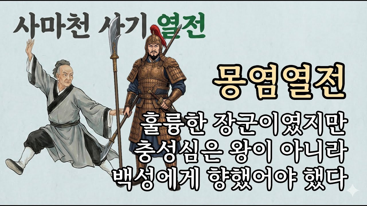 088) 진나라의 방패 몽염, 그는 충신인가 폭압의 대리인인가? 사마천의 냉혹한 판결