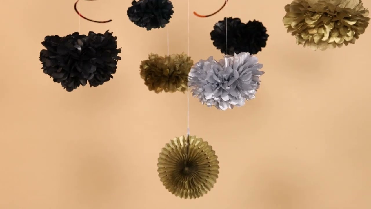 Tissue Paper Pom Poms For Party Decorations