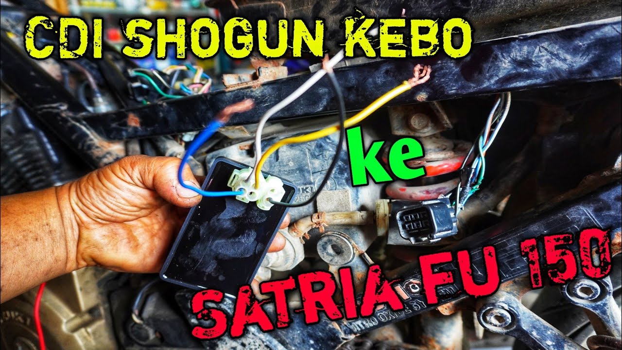 cara menyambungkan cdi shogun kebo ke soket cdi satria fu 150 #darmenmotor