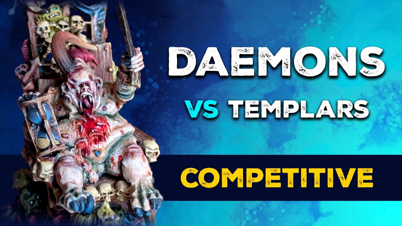 CHAOS DAEMONS VS BLACK TEMPLARS | WARHAMMER 40K BATTLE REPORT